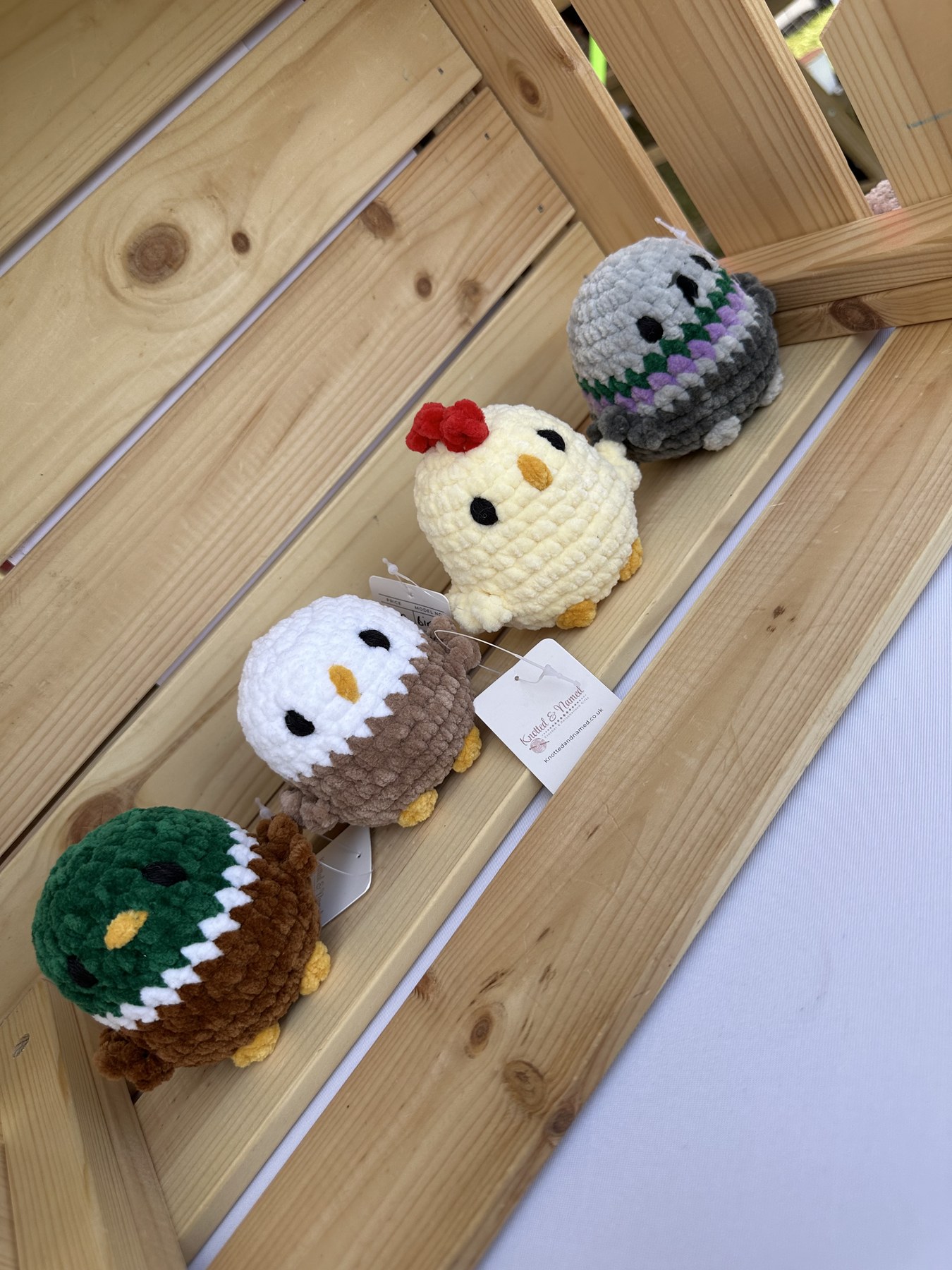 Crochet birdie friends lineup